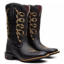 Bota Texana Masculina "Arame Dourado" - Esporatto