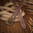 Cinto Western Antigo em Couro Premium